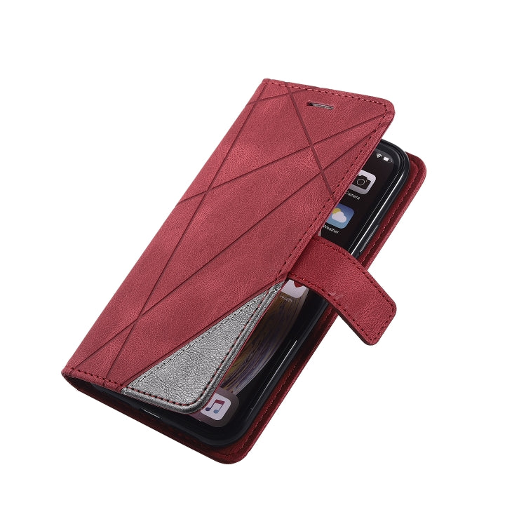 For iPhone XR Skin Feel Splicing Horizontal Flip Leather Case with Holder & Card Slots & Wallet & Photo Frame