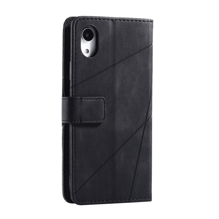 For iPhone XR Skin Feel Splicing Horizontal Flip Leather Case with Holder & Card Slots & Wallet & Photo Frame