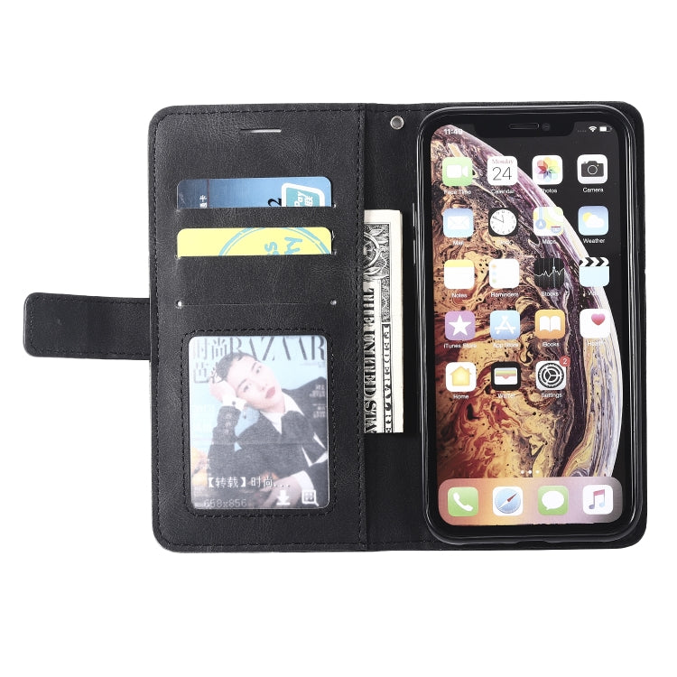 For iPhone XR Skin Feel Splicing Horizontal Flip Leather Case with Holder & Card Slots & Wallet & Photo Frame