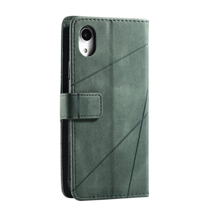 For iPhone XR Skin Feel Splicing Horizontal Flip Leather Case with Holder & Card Slots & Wallet & Photo Frame