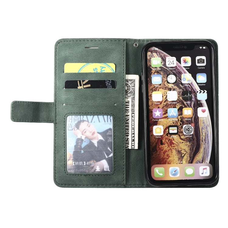 For iPhone XR Skin Feel Splicing Horizontal Flip Leather Case with Holder & Card Slots & Wallet & Photo Frame