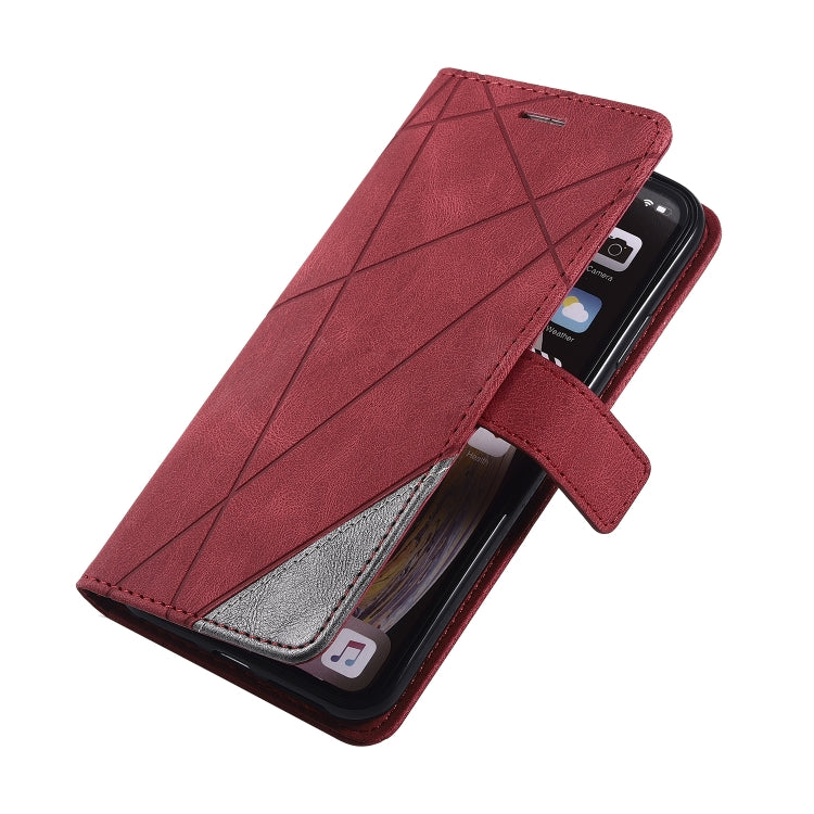 For iPhone XS Max Skin Feel Splicing Horizontal Flip Leather Case with Holder & Card Slots & Wallet & Photo Frame