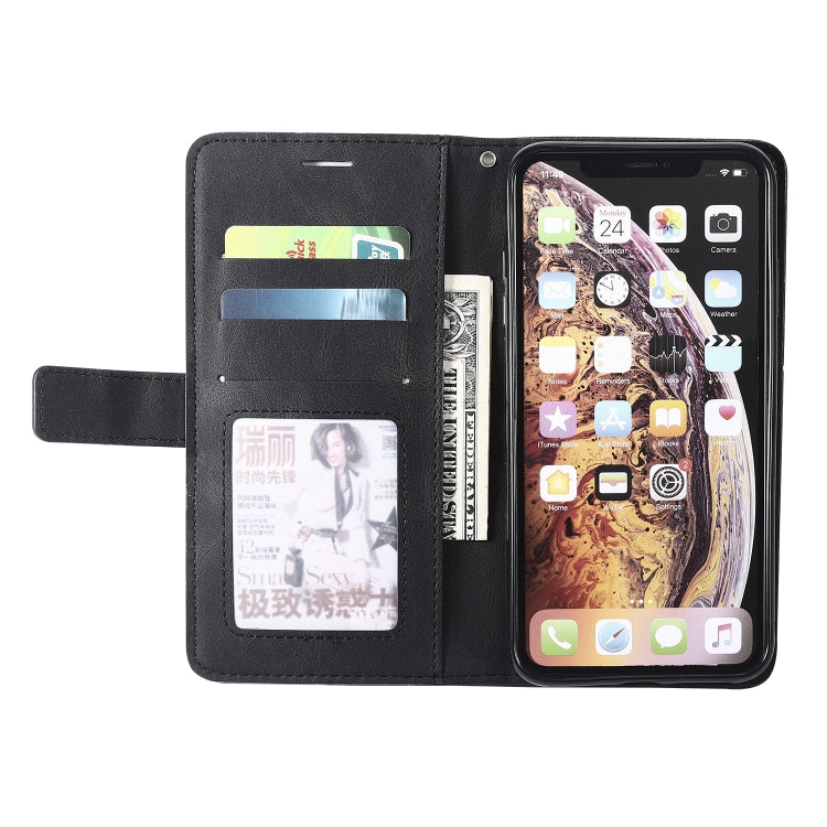 For iPhone XS Max Skin Feel Splicing Horizontal Flip Leather Case with Holder & Card Slots & Wallet & Photo Frame