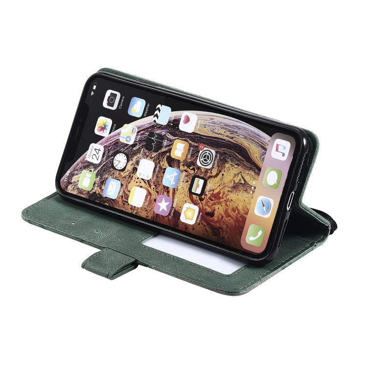 For iPhone XS Max Skin Feel Splicing Horizontal Flip Leather Case with Holder & Card Slots & Wallet & Photo Frame