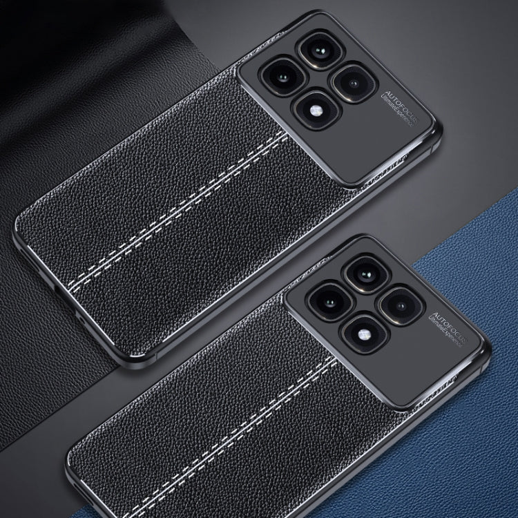 For Redmi K70 Ultra Litchi Texture Shockproof TPU Phone Case - Black