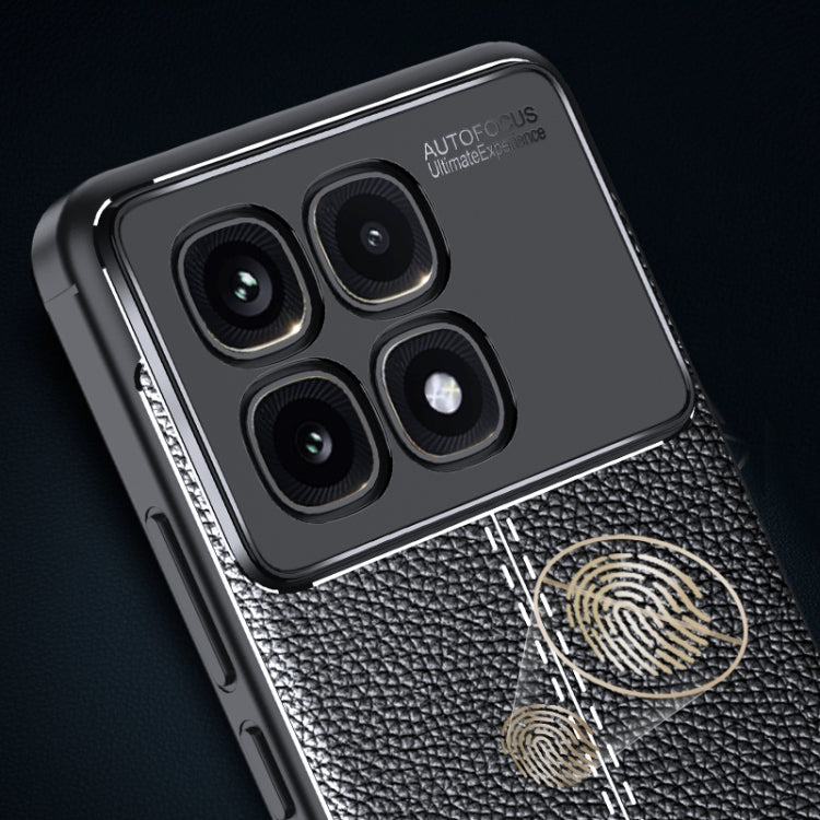 For Redmi K70 Ultra Litchi Texture Shockproof TPU Phone Case - Black