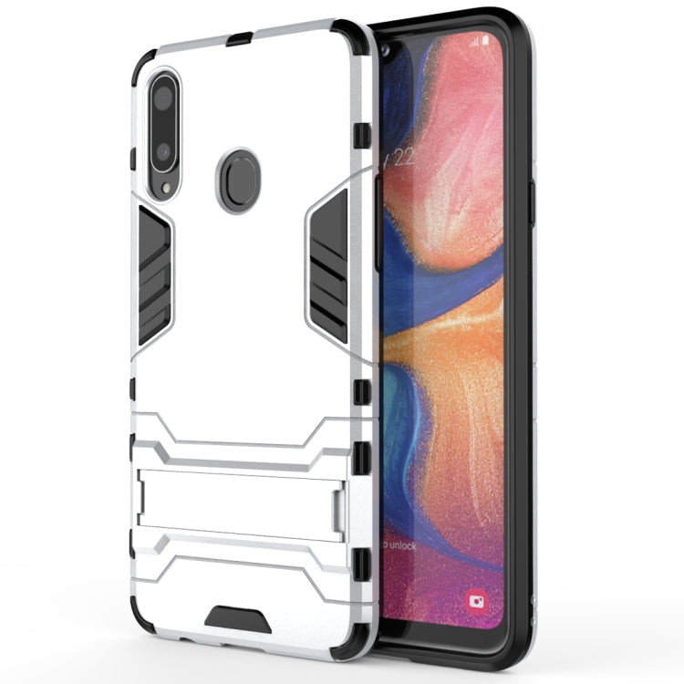 For Samsung Galaxy A20s PC + TPU Shockproof Case with Holder
