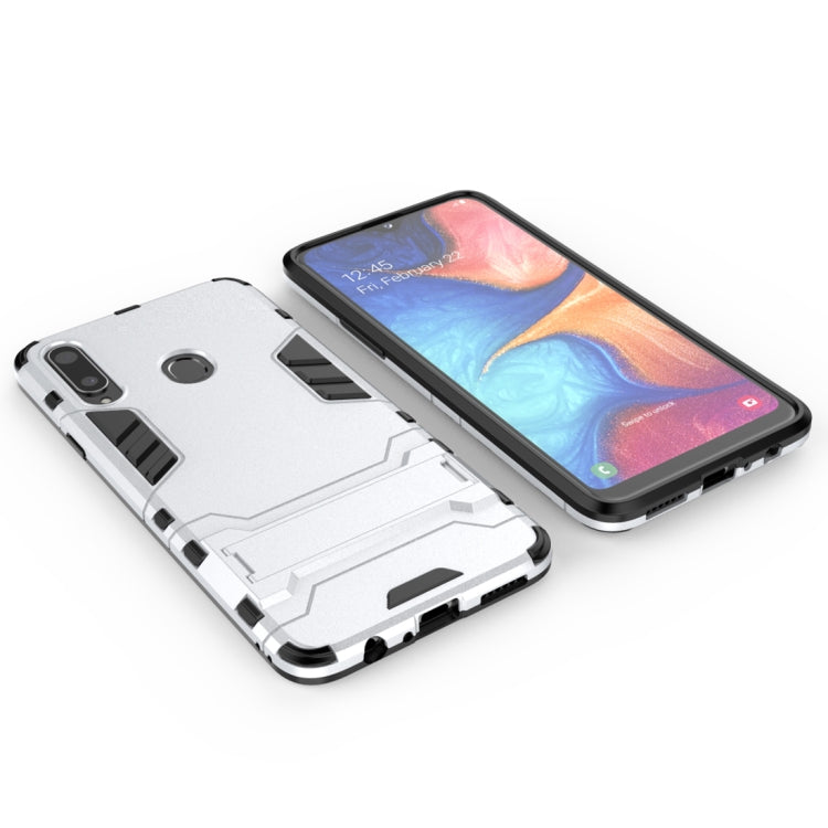 For Samsung Galaxy A20s PC + TPU Shockproof Case with Holder