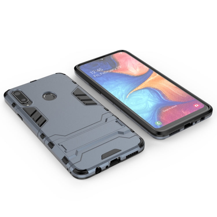 For Samsung Galaxy A20s PC + TPU Shockproof Case with Holder