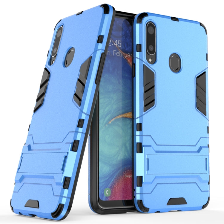 For Samsung Galaxy A20s PC + TPU Shockproof Case with Holder