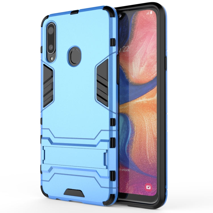 For Samsung Galaxy A20s PC + TPU Shockproof Case with Holder