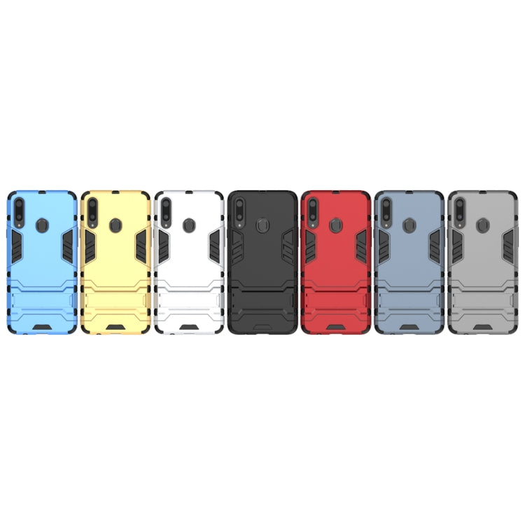 For Samsung Galaxy A20s PC + TPU Shockproof Case with Holder