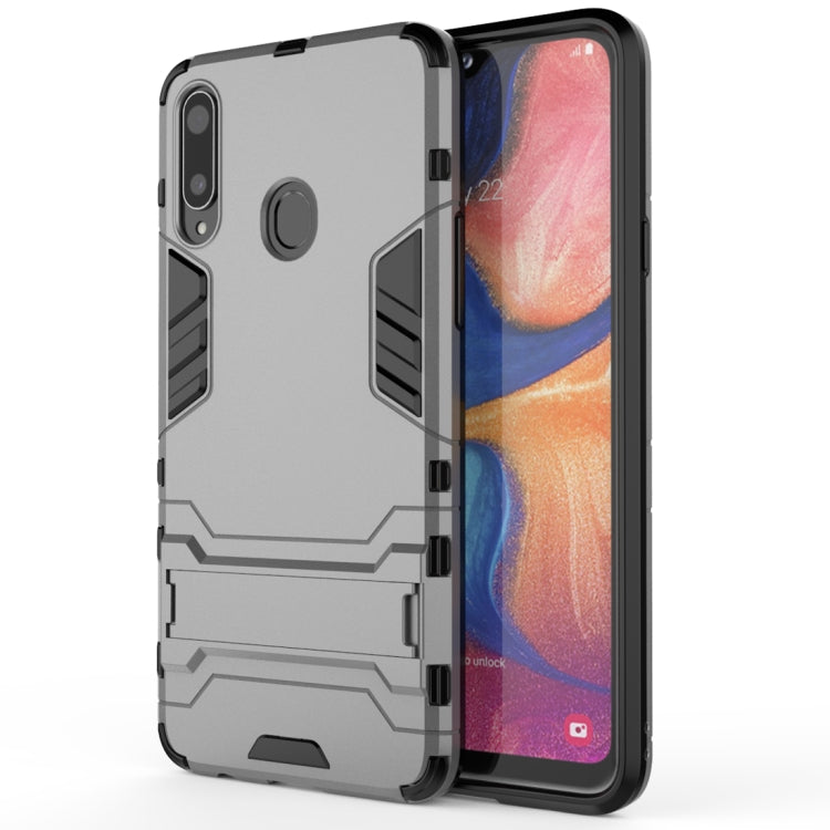 For Samsung Galaxy A20s PC + TPU Shockproof Case with Holder