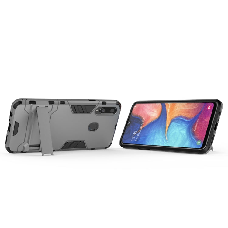 For Samsung Galaxy A20s PC + TPU Shockproof Case with Holder