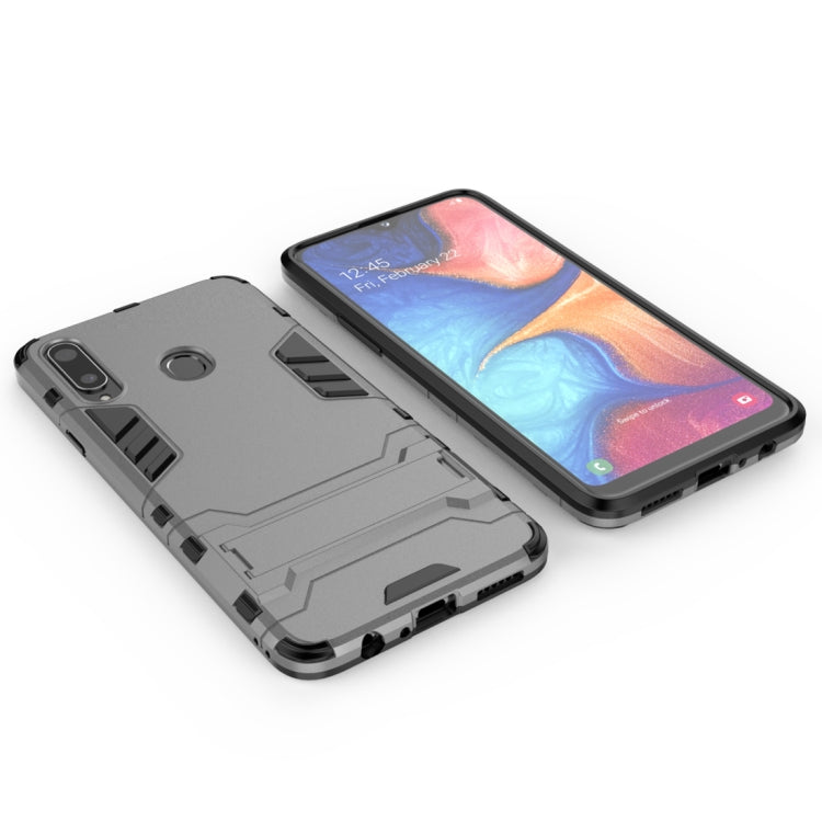 For Samsung Galaxy A20s PC + TPU Shockproof Case with Holder