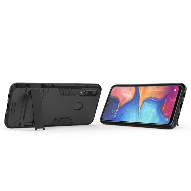 For Samsung Galaxy A20s PC + TPU Shockproof Case with Holder