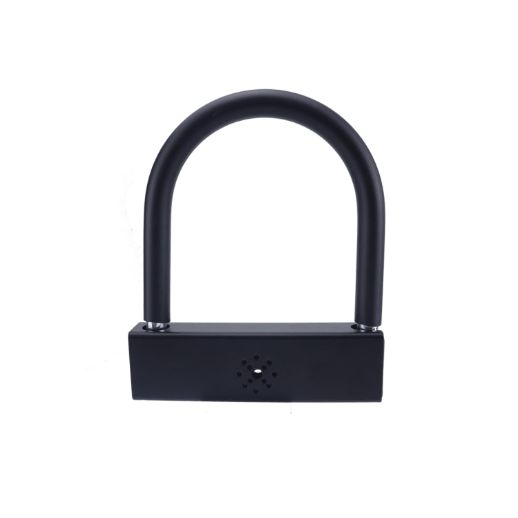 Car U-shaped Anti-theft Alarm Lock - Black