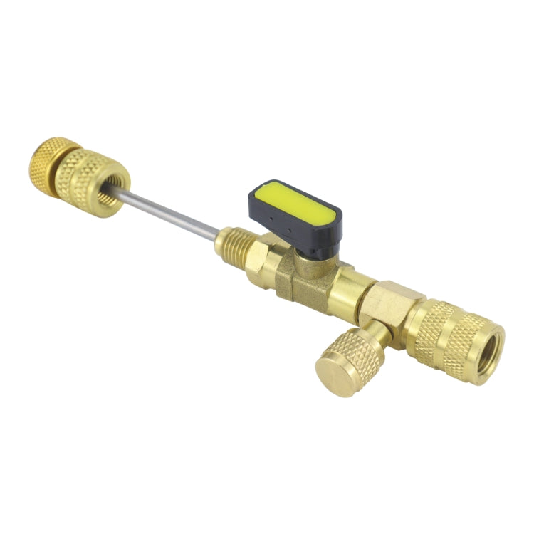 19pcs / Set Air Conditioning Valve Core Remover with Wrench - Gold