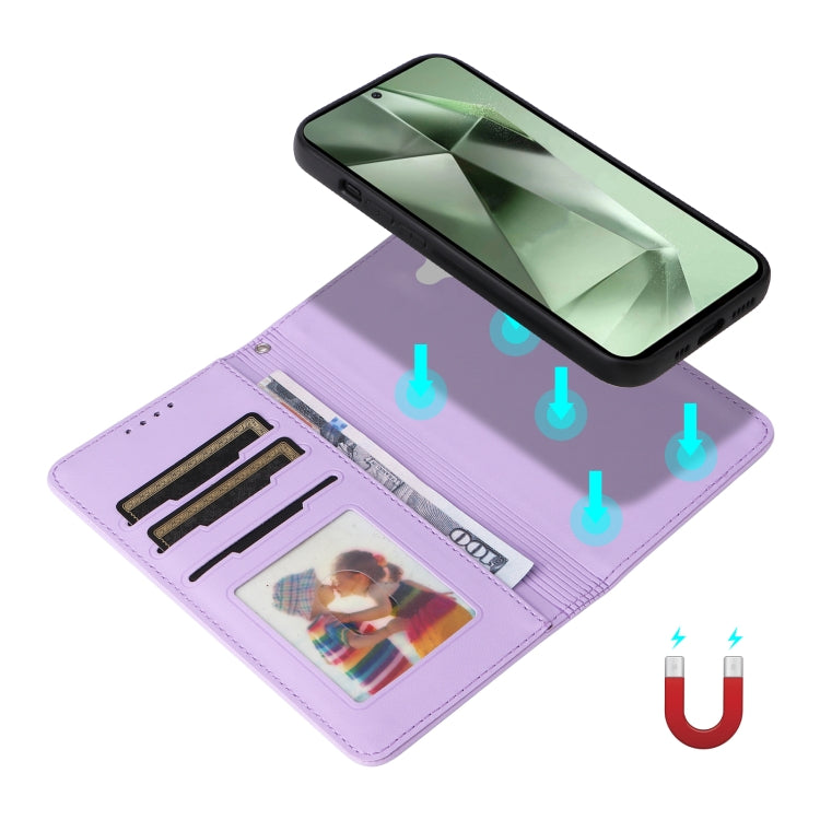 For Galaxy S24 FE 5G BETOPNICE BN-005 2 in 1 Detachable Imitate Genuine Leather Phone Case
