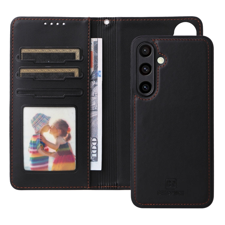 For Galaxy S24 FE 5G BETOPNICE BN-005 2 in 1 Detachable Imitate Genuine Leather Phone Case