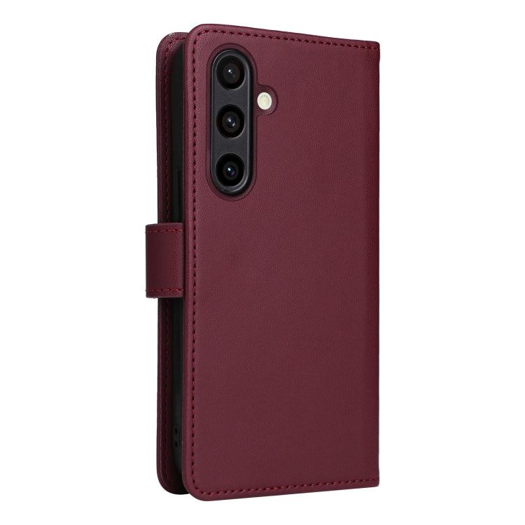 For Galaxy S24 FE 5G BETOPNICE BN-005 2 in 1 Detachable Imitate Genuine Leather Phone Case