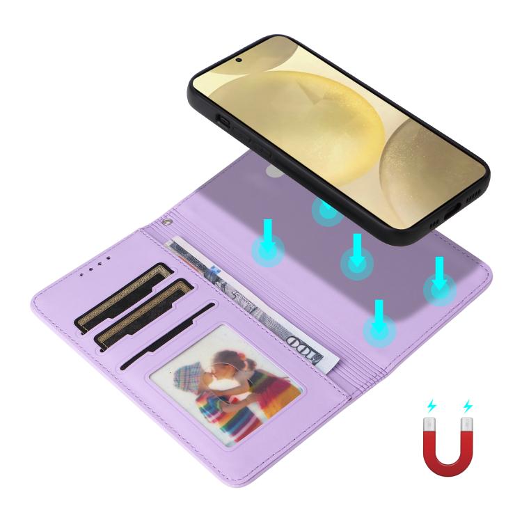 For Galaxy S25 5G BETOPNICE BN-005 2 in 1 Detachable Imitate Genuine Leather Phone Case