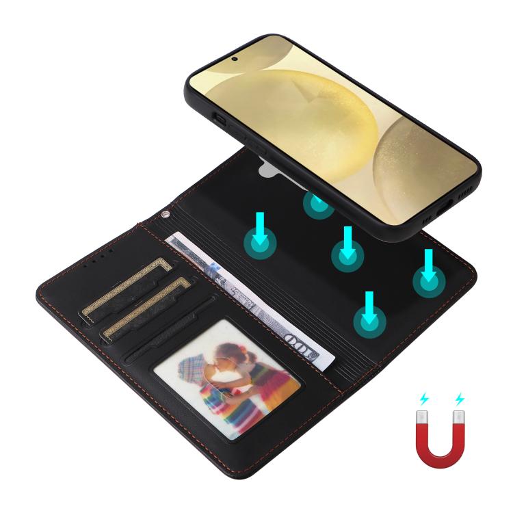 For Galaxy S25 5G BETOPNICE BN-005 2 in 1 Detachable Imitate Genuine Leather Phone Case