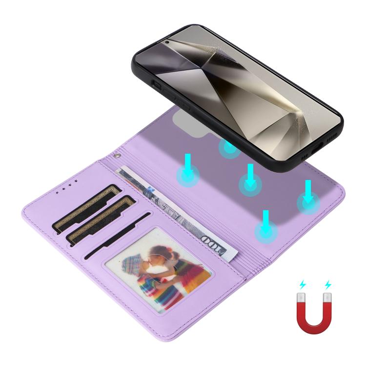 For Galaxy S25 Ultra 5G BETOPNICE BN-005 2 in 1 Detachable Imitate Genuine Leather Phone Case