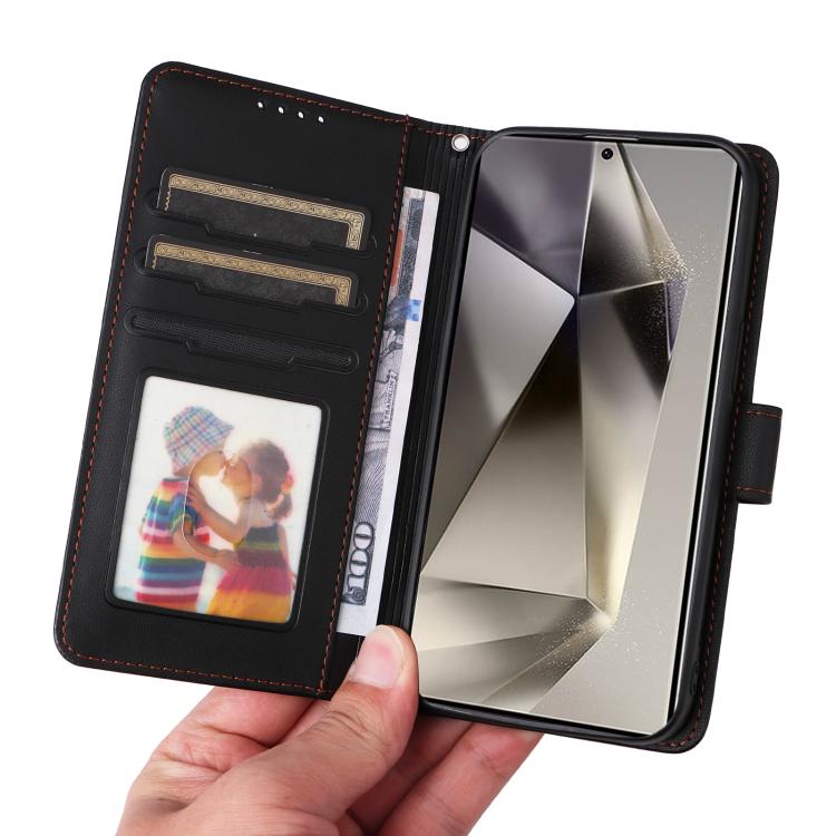 For Galaxy S25 Ultra 5G BETOPNICE BN-005 2 in 1 Detachable Imitate Genuine Leather Phone Case