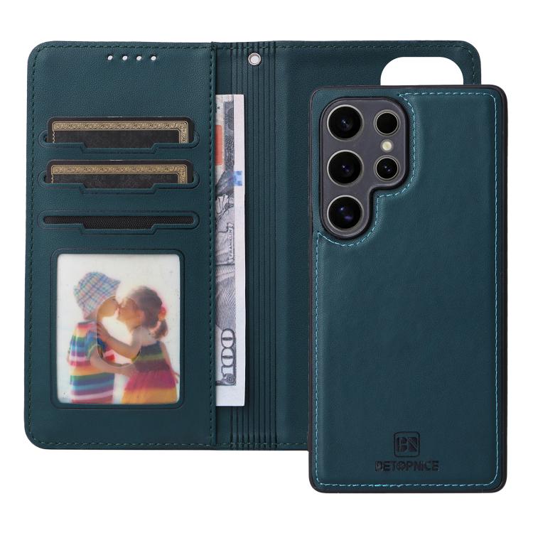 For Galaxy S25 Ultra 5G BETOPNICE BN-005 2 in 1 Detachable Imitate Genuine Leather Phone Case