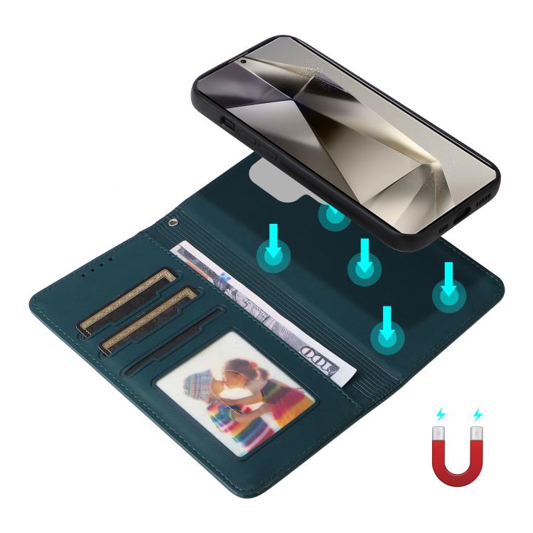 For Galaxy S25 Ultra 5G BETOPNICE BN-005 2 in 1 Detachable Imitate Genuine Leather Phone Case