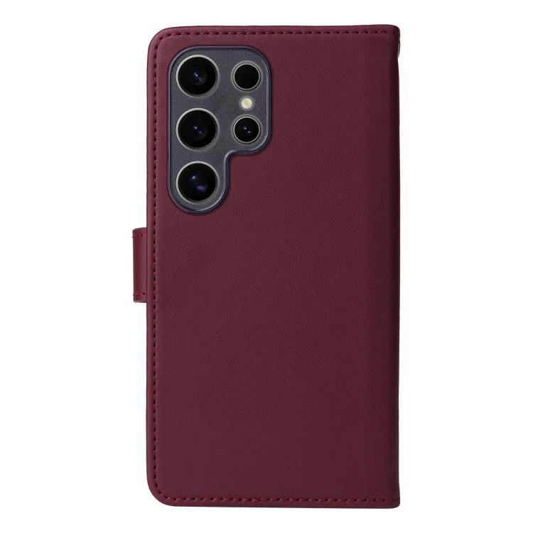 For Galaxy S25 Ultra 5G BETOPNICE BN-005 2 in 1 Detachable Imitate Genuine Leather Phone Case