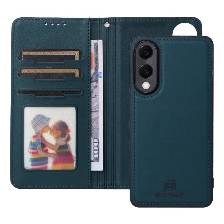 For Galaxy S25 Edge 5G BETOPNICE BN-005 2 in 1 Detachable Imitate Genuine Leather Phone Case