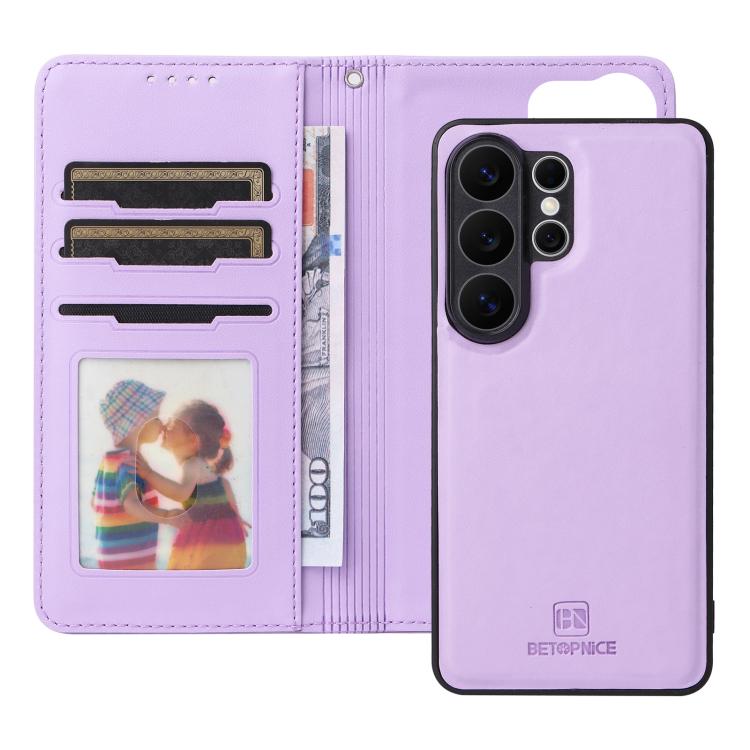 For Galaxy S26 Ultra 5G BETOPNICE BN-005 2 in 1 Detachable Imitate Genuine Leather Phone Case