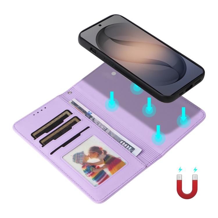For Galaxy S26+ 5G BETOPNICE BN-005 2 in 1 Detachable Imitate Genuine Leather Phone Case