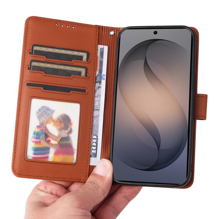 For Galaxy S26+ 5G BETOPNICE BN-005 2 in 1 Detachable Imitate Genuine Leather Phone Case