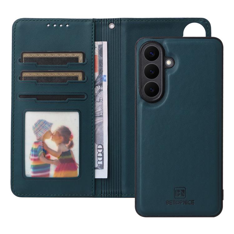 For Galaxy S26+ 5G BETOPNICE BN-005 2 in 1 Detachable Imitate Genuine Leather Phone Case