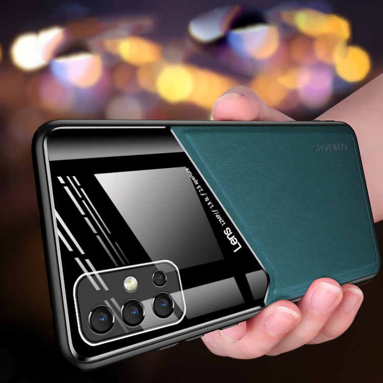 For Huawei Honor 30s All-inclusive Leather + Organic Glass Protective Case with Metal Iron Sheet