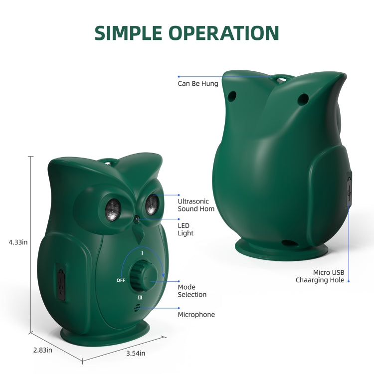 K16 Dual Ultrasonic Bark Stopper Dog Training Device - Green