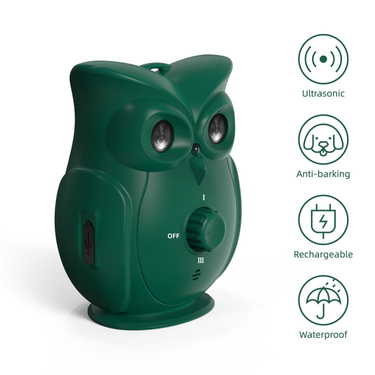 K16 Dual Ultrasonic Bark Stopper Dog Training Device - Green