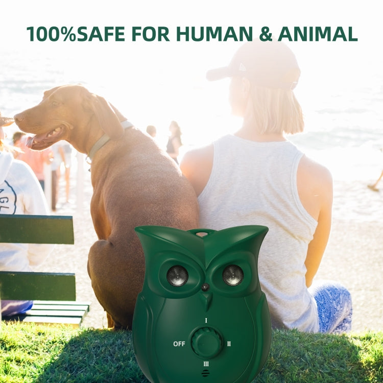 K16 Dual Ultrasonic Bark Stopper Dog Training Device - Green