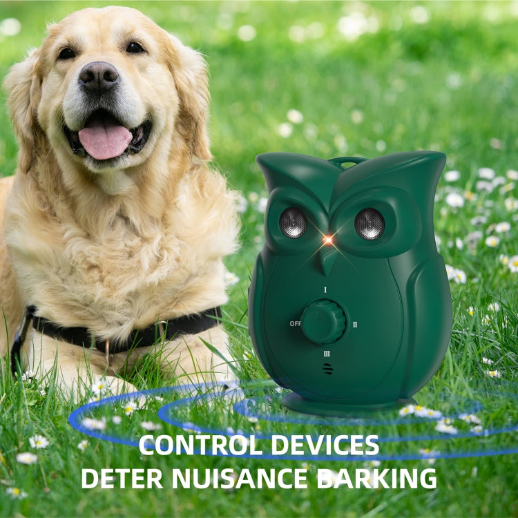 K16 Dual Ultrasonic Bark Stopper Dog Training Device - Green