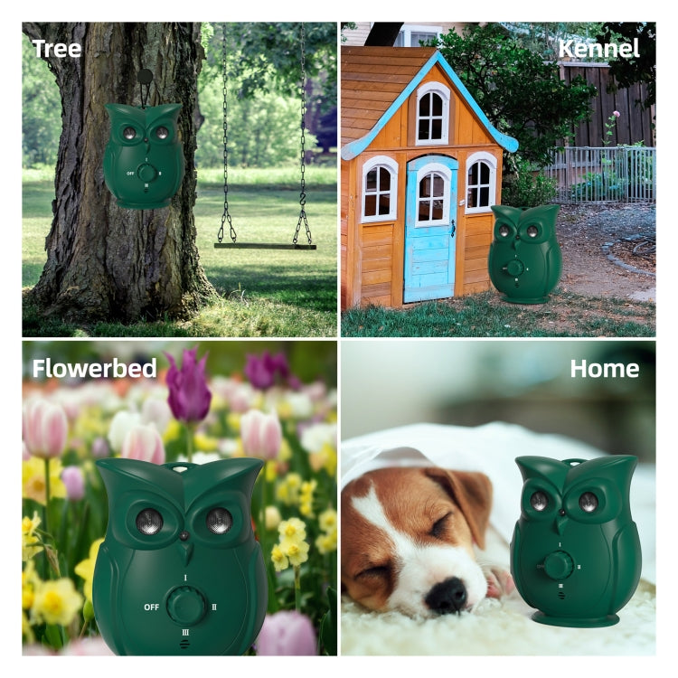 K16 Dual Ultrasonic Bark Stopper Dog Training Device - Green