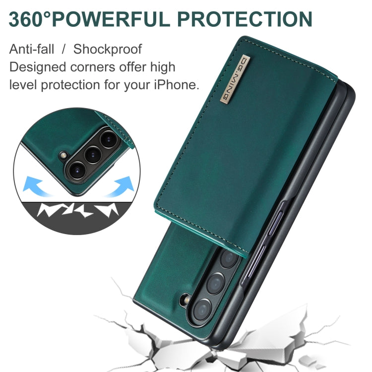 For Samsung Galaxy Z Fold6 DG.MING M1 Series 3-Fold Multi Card Wallet + Magnetic Phone Case