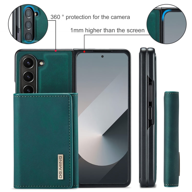 For Samsung Galaxy Z Fold6 DG.MING M1 Series 3-Fold Multi Card Wallet + Magnetic Phone Case