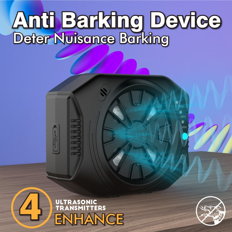 X1 Outdoor Ultrasonic Bark Stopper Dog Training Device - Black