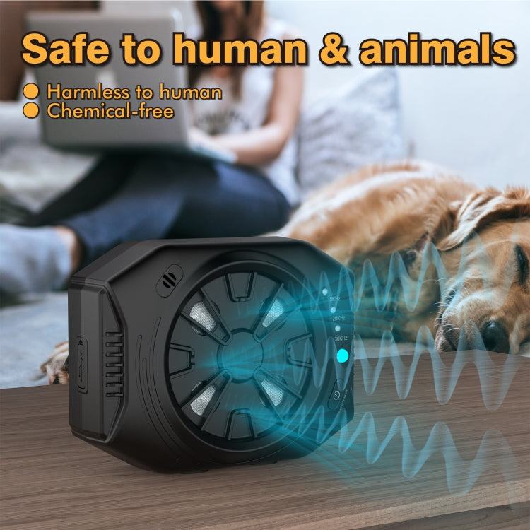 X1 Outdoor Ultrasonic Bark Stopper Dog Training Device - Black