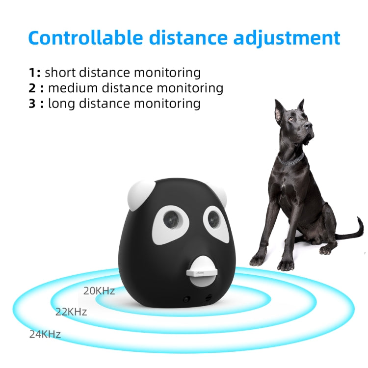 Outdoor Powerful Ultrasonic Bark Stopper Dog Training Device - Black
