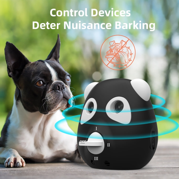 Outdoor Powerful Ultrasonic Bark Stopper Dog Training Device - Black