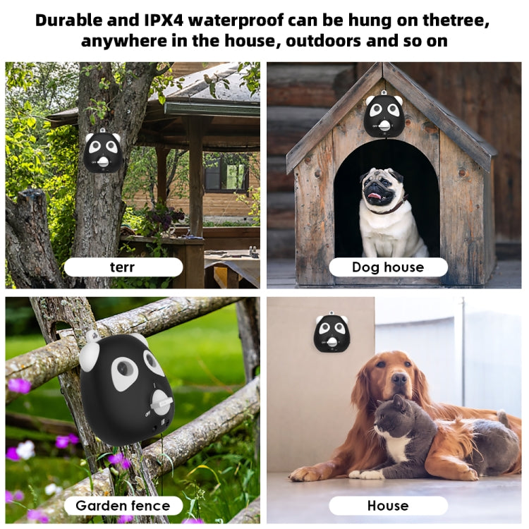 Outdoor Powerful Ultrasonic Bark Stopper Dog Training Device - Black